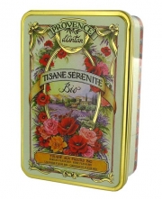 Bylinný čaj BIO Tisane Sérénité,30 sáčků,45g plechovka, Provence d´Antan Bylinný čaj BIO Tisane Sérénité,30 sáčků,45g plechovka, Provence d´Antan