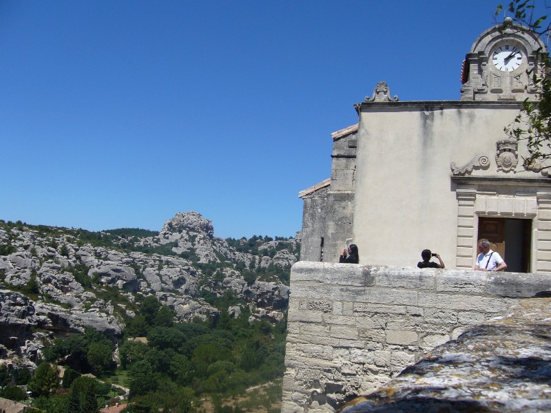 Les Baux de Provence- skály a hrad
