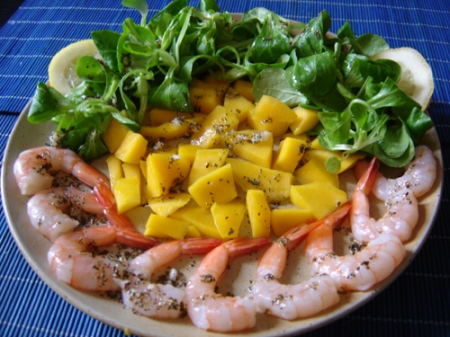 salade-de-mangue-et-crevettes
